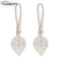 Decorative Curtain Strap Bohemian Style Leaf Tassel Curtain Tiebacks Set of 2 Farmhouse Decor for Bedroom Draperies Wooden Bead Braided Holdbacks for Curtains Hand-woven Curtain Tiebacks. 