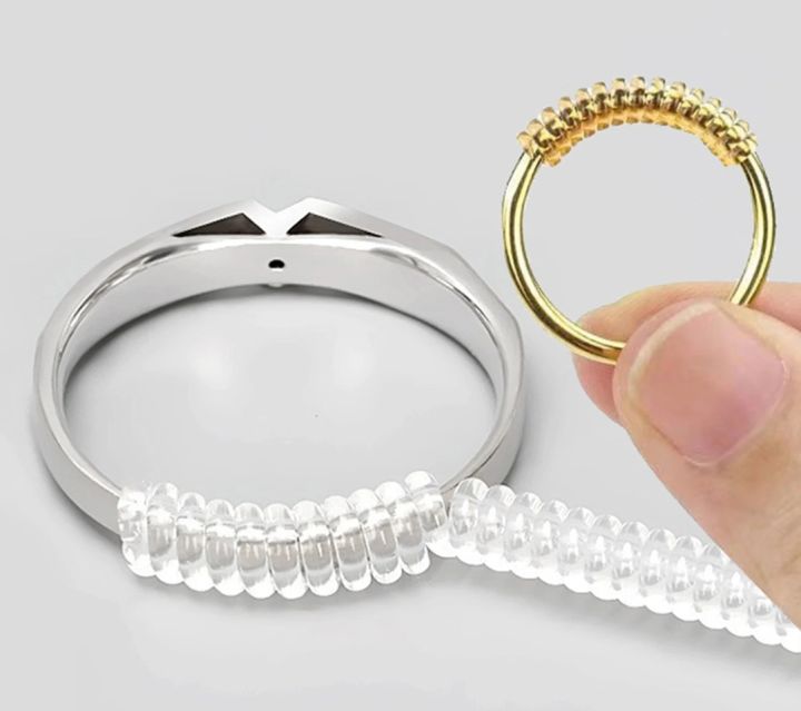 Ring Guard Ring Adjuster Ring Size Adjuster Set 10 Pieces Clear