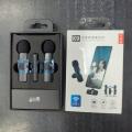 Original K9 Wireless Microphone| K9 Dual Wireless Microphone For Plug & Play-USB For Live Streaming Vlogging Recording and Live Interviews Video Recording-Auto Sync Noise Reduction Bluetooth. 