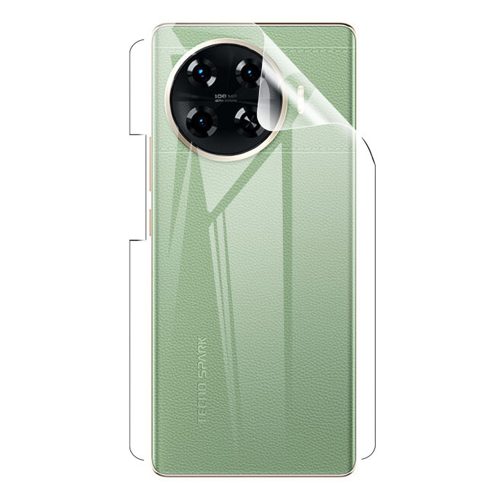 Tecno Spark 20 Pro Plus Back Jelly Protector Clear Soft Protection Film Transparent Hydrogel Film Protector For  Tecno Spark 20 Pro Plus