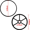 Valve Seat Spider Gasket Compatible with Hayward SPX0710XD Replacement Parts for Multiport S200 and Pro Series Sand Filter Valves. 