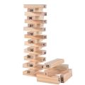 Wood Blocks Jenga Toys New 54pcs/pack Wooden Tower Wood Building Blocks Toy Domino Stacker Educational Game Gift. 