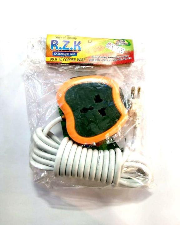 Orange Regular Extension Lead For High Load 4gaz Copper Wire 3 Point ...