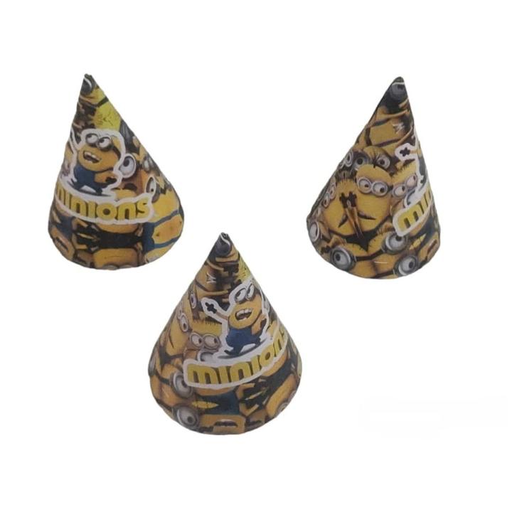 Minions theme party caps 10pcs