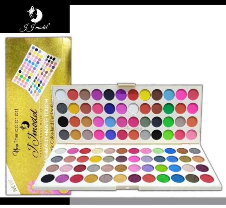 JJ model  MATTE TOUCH eyeshadow palette/48+48 Colour Land for professional makeup artist