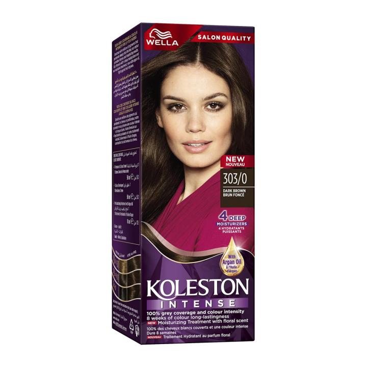 Wella Koleston Hair Color Cream 303/0 Dark Brown - 60ml