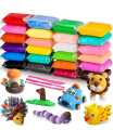 Different Color Fluffy Foam Clay (pack of 12\24\36 pcs)with Tools, Pack of 12 (1 Piece Each Color) Super Light DIY Clay for Model air Dry Clay Fun Toy, Creative Art DIY Crafts. 