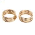 2x 10pcs Welded Iron Metal Rings Macrame Craft. 
