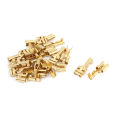 10/20/50/100 Pieces 6.3mm Male and Female Spade Terminal Connectors Gold Brass Car Speaker Wire Connector For Car/Boat Speaker/Battery. 