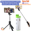 Original 4 IN 1 Wireless Selfie Stick Tripod 70CM / 110CM / 165CM /170cm Height R1S/ R1/ JC16 / JC16H /JC18/ With Light & without Light Bluetooth Shutter Foldable Selfie stick for all Phones Tripod Stand Videos Photography Traveling Tiktok YouTube Vlogs. 