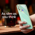 For Itel Vision 1 Pro Back Cover Fashion Shiny Plating Square Bumper Camera Protection Case Soft Silicone Shockproof Protective Mobile Phone Cases. 