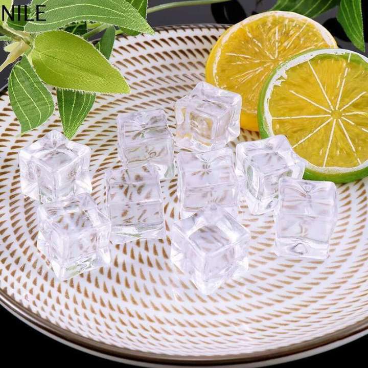 NILE Transparent Reusable DIY Accessories Drinks Decoration Crafts Acrylic Simulate Cubes Artificial Ice Fake