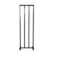High Quality Steel Wickets Stumps For Cricket Ideal For Indoor Outdoor Tape Ball Cricket Match - Black. 