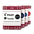 6Pcs/Box Japan Pilot Fountain Pen Ink Bladder IC-50 Waterproof Ink Non-carbon Ink Gall for Smiley Face 78g/88g Fountain Pens. 