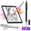 Universal 2 in 1 Touch Screen Stylus Pen Capacitive Pencil Useful Design Clip Pen For Pad iP Smart Phone Tablet Android. 