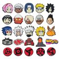 【HOT】 1Pcs Sale Wholesale NARUTO Anime Sandal Accessories Shoe Buckle Uzumaki Sharingan PVC Croc Charm Decoration Kid Party X-Mas Gift. 