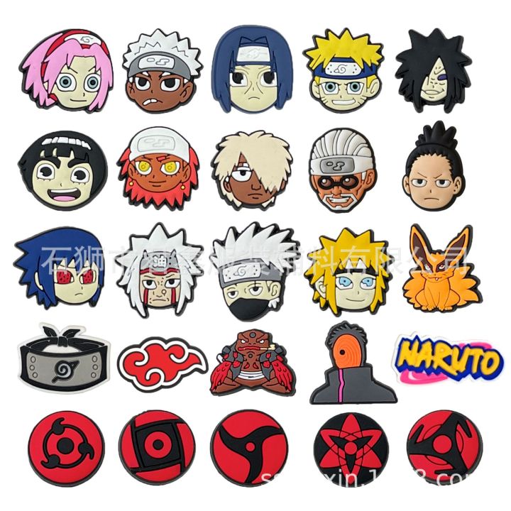 %E3%80%90HOT%E3%80%91%201Pcs%20Sale%20Wholesale%20NARUTO%20Anime%20Sandal%20Accessories%20Shoe%20Buckle%20Uzumaki%20Sharingan%20PVC%20Croc%20Charm%20Decoration%20Kid%20Party%20X-Mas%20Gift%20-%20Image%205