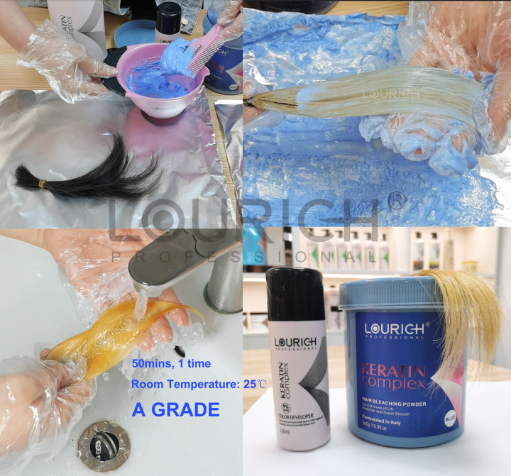 LOURICH%20Professional%20%E2%80%93%20Hair%20Bleaching%20Powder%20with%20Keratin%20Complex%20(Blue)%20500gm%209%20Levels%20of%20Lift%20-%20Image%209