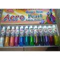 Pearl Fabric Colors Set Of 12 Colours For Artists. 
