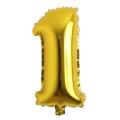 Planet T: GOLDEN NUMERIC FOIL BALLOON: NUMBER 1 (16"). 