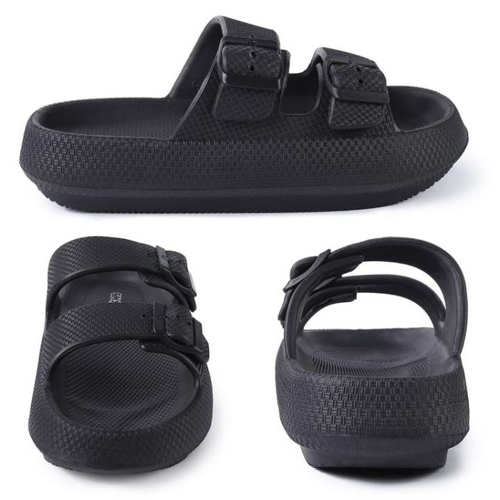 M&W%20High%20Quality%20Slippers%20For%20Men%20And%20Women%20Two%20Strap%20Slides%20Unisex%20Beach%20Sandals%20%7C%20Men%20black%20comfy%20slippers%20flip%20flop%20soft%20slides%20for%20men%20home%20floor%20thick%20sole%20classic%20slippers%20for%20men%20adjustable%20plastic%20buckle%20-%20Image%205