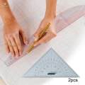 Chart Drawing Triangle Ruler Portable Multifunctional Durable Protractor for Ship Drawing Comic. 