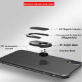For infinix Smart 6 Plus Cases Soft matte full Protector Shockproof Car Magnetic Holder Ring Phone Cases Casing hp infinix Smart6 Plus Back Cover. 