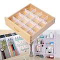 38cm long Drawer Divider Organizers, 4 PCs DIY Plastic Grid, Plastic Adjustable Drawer Dividers, Household Storage - Makeup Socks, Underwear, Organizer for Clothes, Kitchen, Office. 