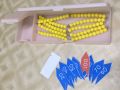Square Chain of 100 with box and arrow labels - Linear & Skip Counting, Montessori Beads. 