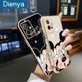 dienya For vivo Y75 5G Y55 5G IQOO Z6 5G Case Cartoon Cute Mickey Mouse Side Design Phone Case Square Edge Pattern Silicone Softcase Luxury Plating Casing Full Cover Camera Shockproof Protection Cases. 