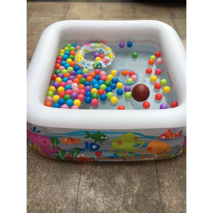 INTEX 57471 - Clear View Aquarium Baby Pool For Kids Inflatable Kids Bath Tub For Children -  62.5 x 62.5 x 19.5 IN
