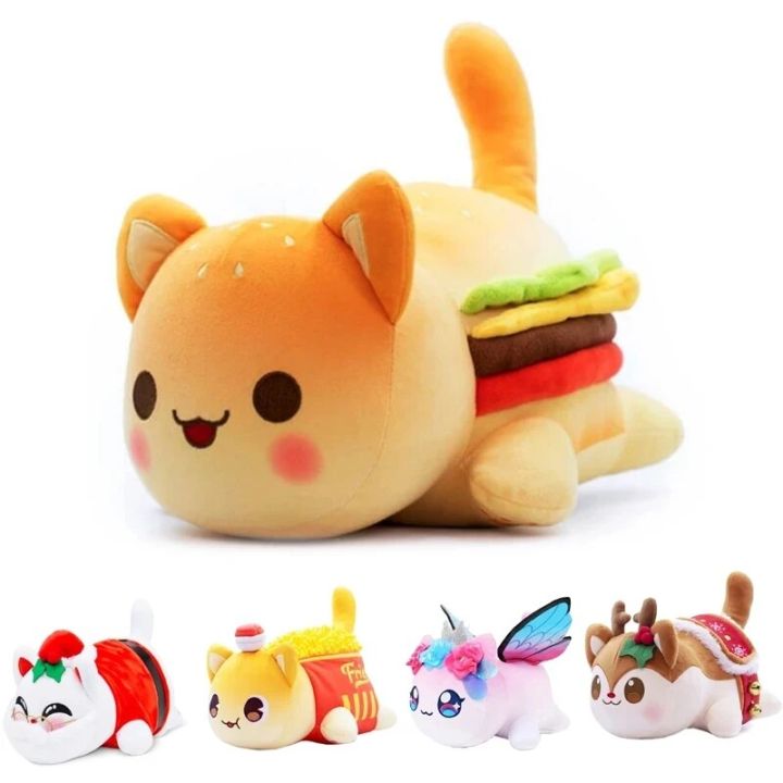 TAOFashionWen%20CGGJNUOH%20Cute%20Meows%20Aphmau%20Plush%20Doll%20Aphmau%20Mee%20Meow%20Food%20Cat%20Coke%20French%20Fries%20Burgers%20Bread%20Sandwiches%20Sleeping%20Pillow%20Children%20Gifts%20-%20Image%202