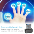 USB Fingerprint Key Reader U2F Biometric Fingerprint Scanner Anti-Spoofing Biometric Security Key Dongle Easy Install. 