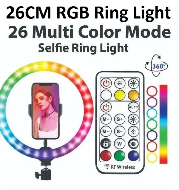 Rgb%2026cm%20Multi%20Color%20Ring%20Light%20LED%20STUDIO%20CAMERA%20RING%20LIGHT%20PHOTOGRAPHY%20WITH%20MOBILE%20HOLDER%2026%20cm%20all%20colors%20effects%20-%20Image%203