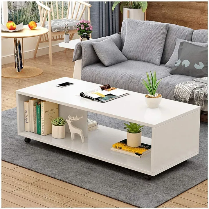 Engineered%20Wooden%20Center%20Table%20with%20Wheels%20Open%20Storage%20Organizer%20(CT-003/White)%20DIY%20(Do%20It%20Yourself)%20(80%20x%2040%20x%2030%20Cm)%20-%20Image%202