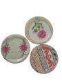 Pack of 6 Beautiful Design Small Plates For Water Glass - Drinking water Glass Cover - Plate glass lid - glass cover. 