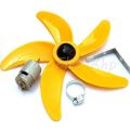 12" inch -12 Volt DC Motor DIY 5 Wings Fan. 