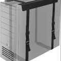 CPU Holder Desktop Computer Mount PC Holder Computer Case Carrier Steel Adjustable Straps Computer Tower Mount Bracket. 