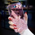 For Realme XT Back Cover Luxury 3D Shiny Rhinestone Butterfly Glitter Sequins Starry Girls Cases Clear Soft TPU Silicone Protective Mobile Phone Case. 