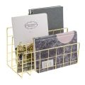 Three Wrought Iron Bookshelf Creative Metal Book Stand Desk Decoration Vintage Organizer Holder Office Book Rack. 