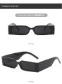 Rectangle Frame Fashion Sun Glasses For Men - Square Frame Sun Glasses For Girls - Vintage Rectangle Summer Sunglasses For Women. 
