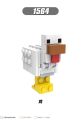 New 8pc/et Minecraft Figure Building Zombie Chicken Jockey Creeper Wither keleto Blaze Block Brick For Children Gift Toy X0294. 