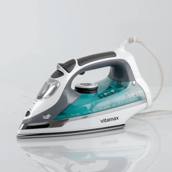Vitamax Deluxe Automatic Steam Iron VM-5085 – Fast Heating Non-Stick ...