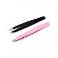 Eyebrow Tweezers - 2 pcs - Pink & Black. 
