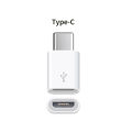 USB Micro To Type C Connector Adapter For Android - White. 