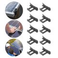 10 Pcs Clamp Solar Mount Clip Solar Panel Water Drain Mount Plastic 30 MM. 