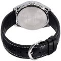 CASIO WHITE DIAL WITH BLACK LEATHER STRAP MEN'S WATCH - MTP-1303L-7BVDF. 