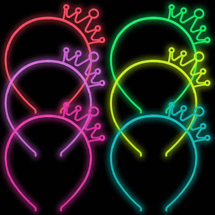 LED Hair Accessories Wedding Party Supplies LED Flashing Crown Headband Birthday Party Decorations Light Hairband