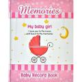Memories Baby Record Book - Baby Girl - Pink. 