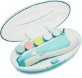 6 in 1 Baby Nail Trimmer Portable Electric Baby Manicure Pedicure Nail Clippers Infant Newborn Baby Nail Cutter with LED Light Suitable for Newborns, Adults or Toddlers. 